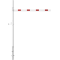 Height restriction barrier | cross tube length: 2500 mm | with Euro profile cylinder lock | for casting in concrete
